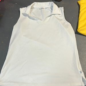 White golf polo